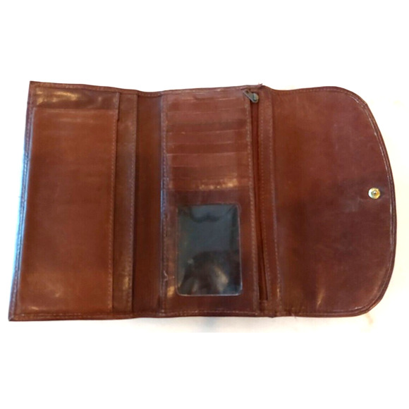 Vintage women's wallet by Liz Claiborne, genuine leather - Picture 4 of 10